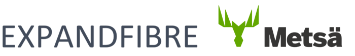 ExpandFibre and Metsä logo ExpandFibre and Metsä logo